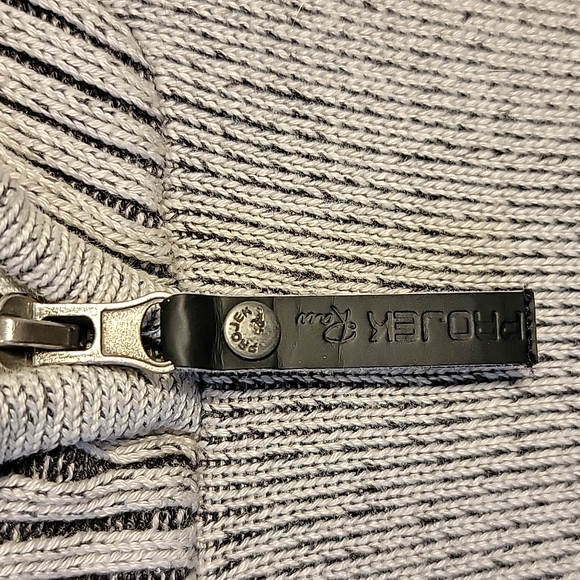 ProJek Raw Mens Pull over Zip Neck Sweater Gray - Picture 8 of 8